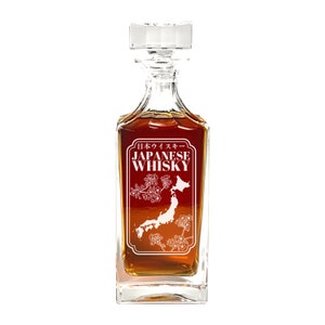 Japanese Whisky Decanter - Engraved Decanter w/ Japanese Whisky Theme - Unique Whiskey / Japan Design - Great Gift for Whisky Lover