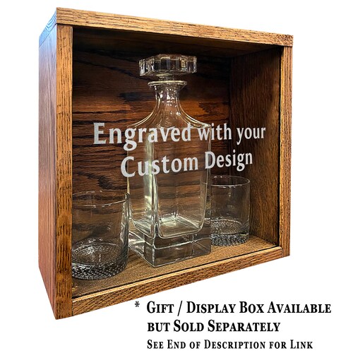 Cross Decanter Set - shops Personalized Christian Gift Ideas - Whiskey Decanter w/ Religious Cross - Present for Preacher, Pastor - Christianity
