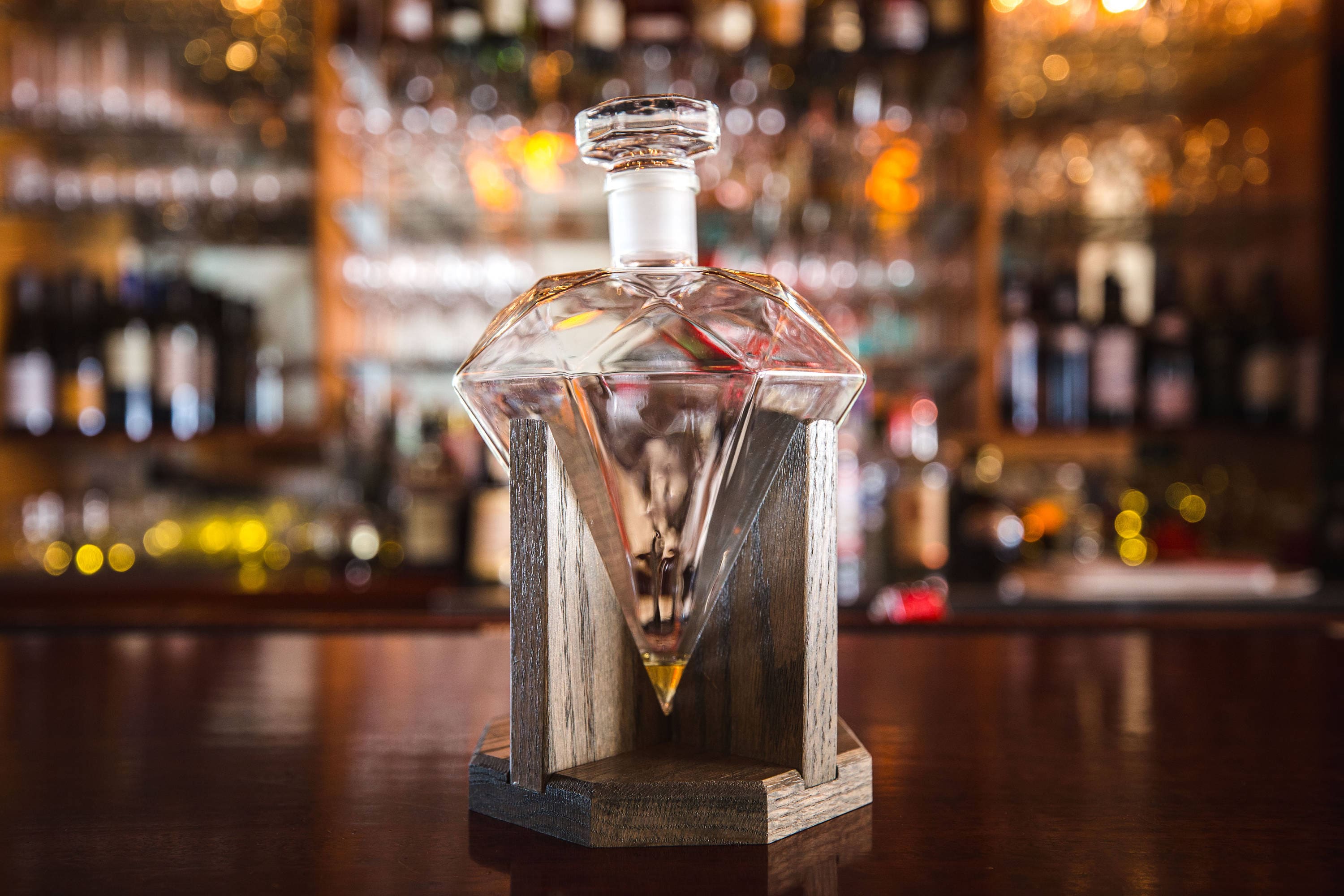 Wedding Gift for Groom Diamond Decanter Set Liquor Etsy