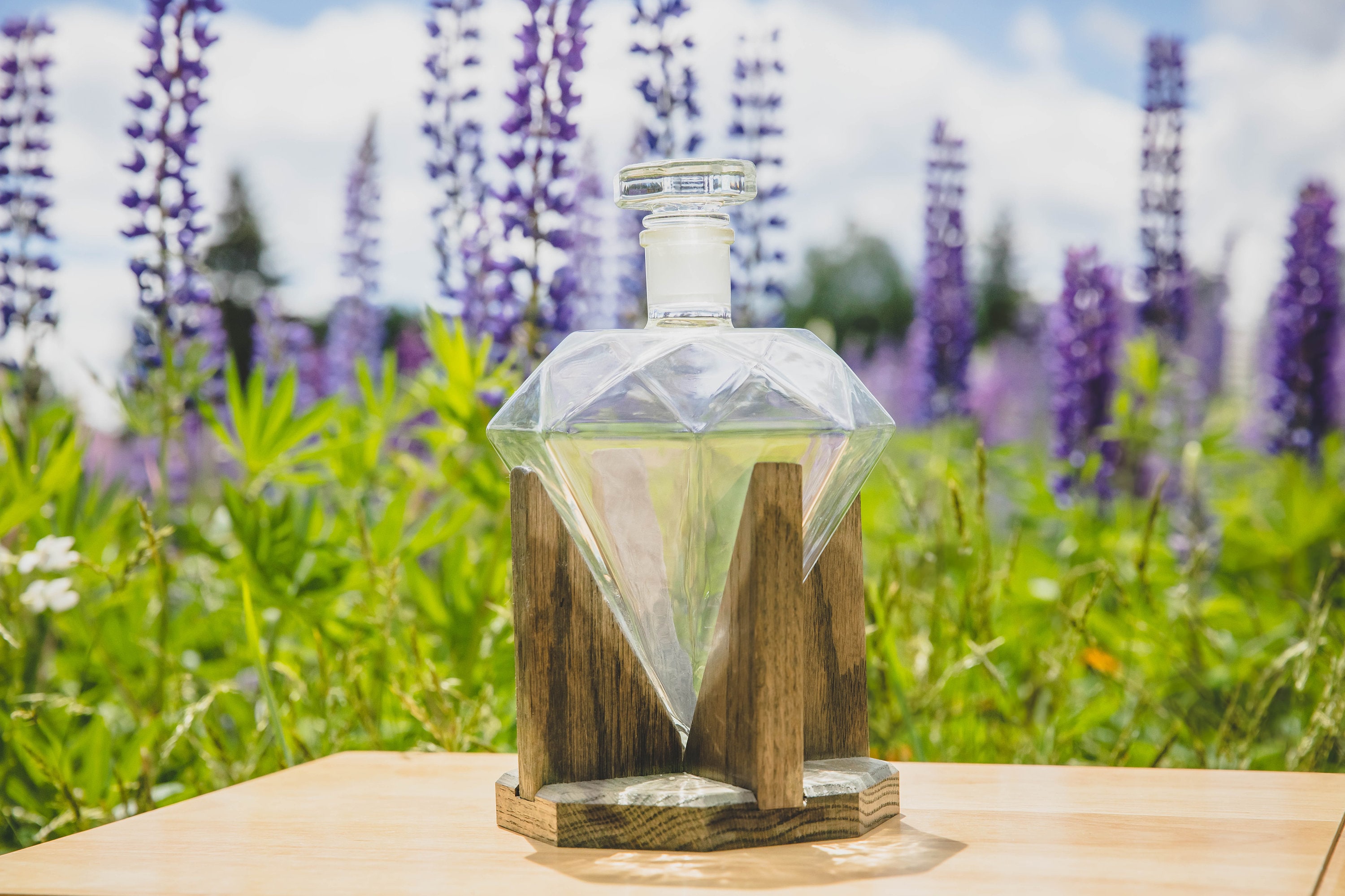 Wedding Gift for Groom Diamond Decanter Set Liquor Etsy