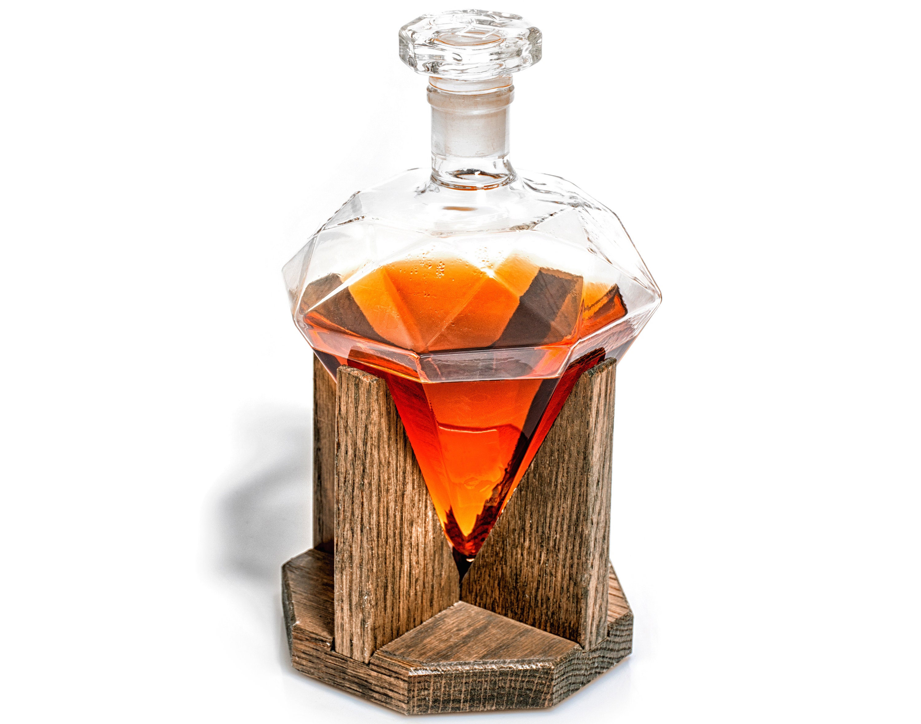 Wedding Gift for Groom Diamond Decanter Set Liquor Etsy