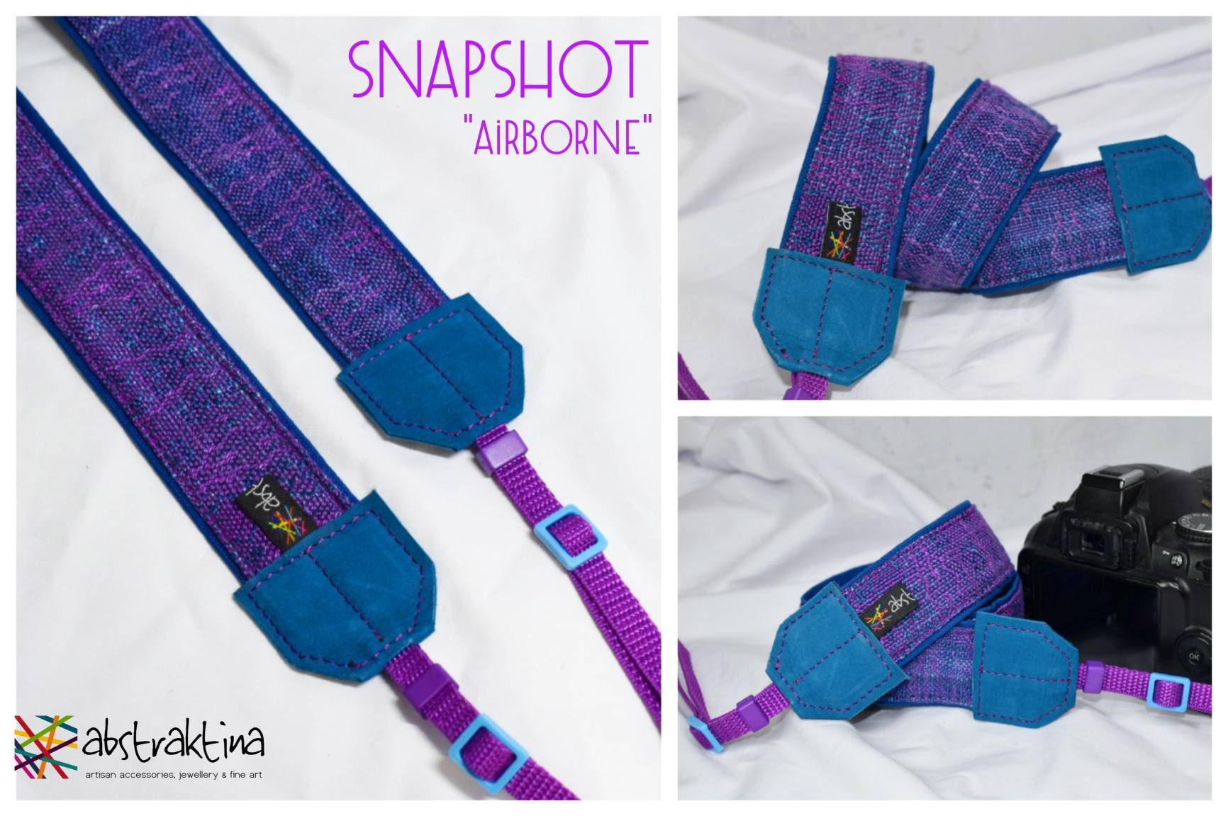 One-of-a-kind SNAPSHOT Camera Strap airborne by 
