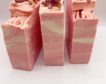 Handmade Soap - Pink Rose Petal Soap