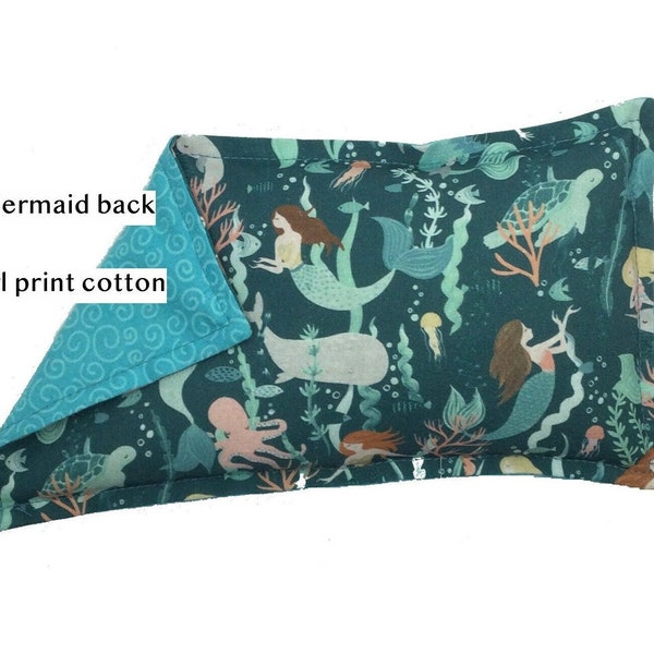 Hot and Cold  Pad, Rice/Lavender Pad,  Lavender Heating Pad, Eye Pillow, Hot and Cold Pack, Heat Therapy, Mermaid Heat Pad