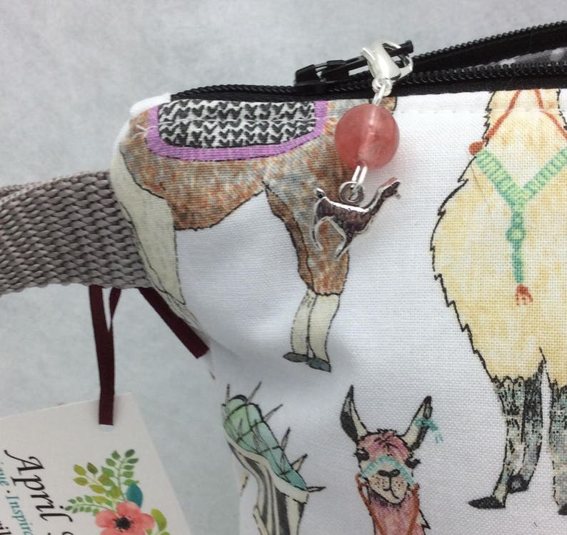 Craft Project Bag Medium Llama Knitting Bag Knitting Project Bag Yarn Bag Llama Crochet Project Bag