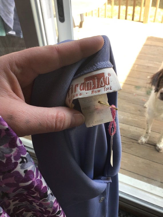 1960s Periwinkle blouse - image 3