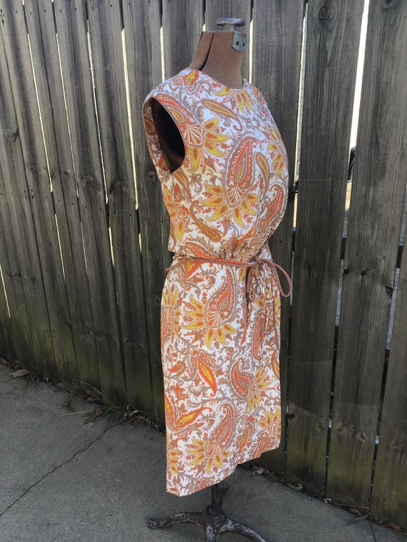 1960s Paisley dress - image 2