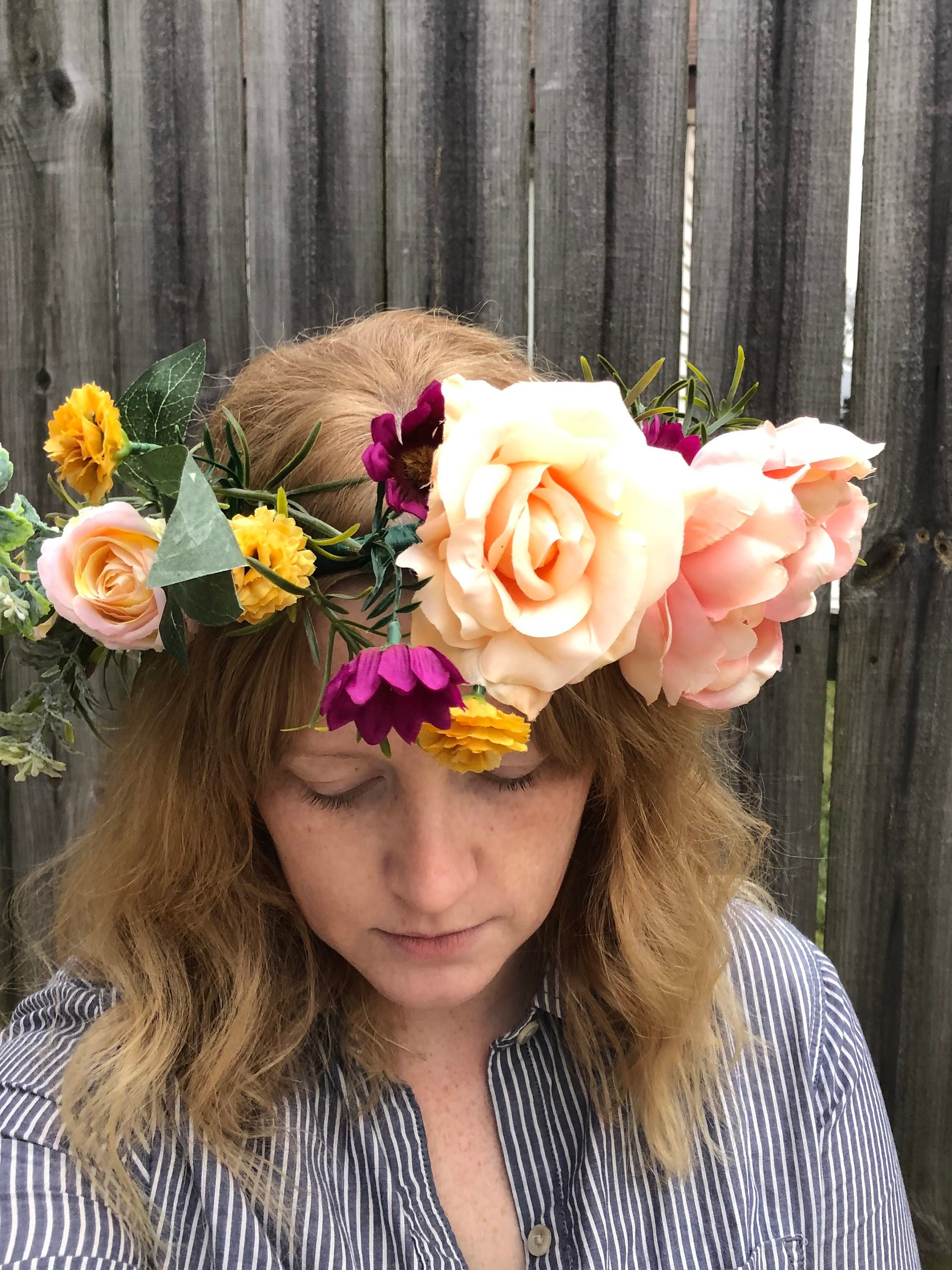 Lana Del Rey Born To Die Custom flower crown from Etsy Lana Del Rey Flower Crown - Etsy UK main image 3