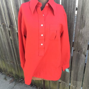 Blusa vintage HOT RED de los 70