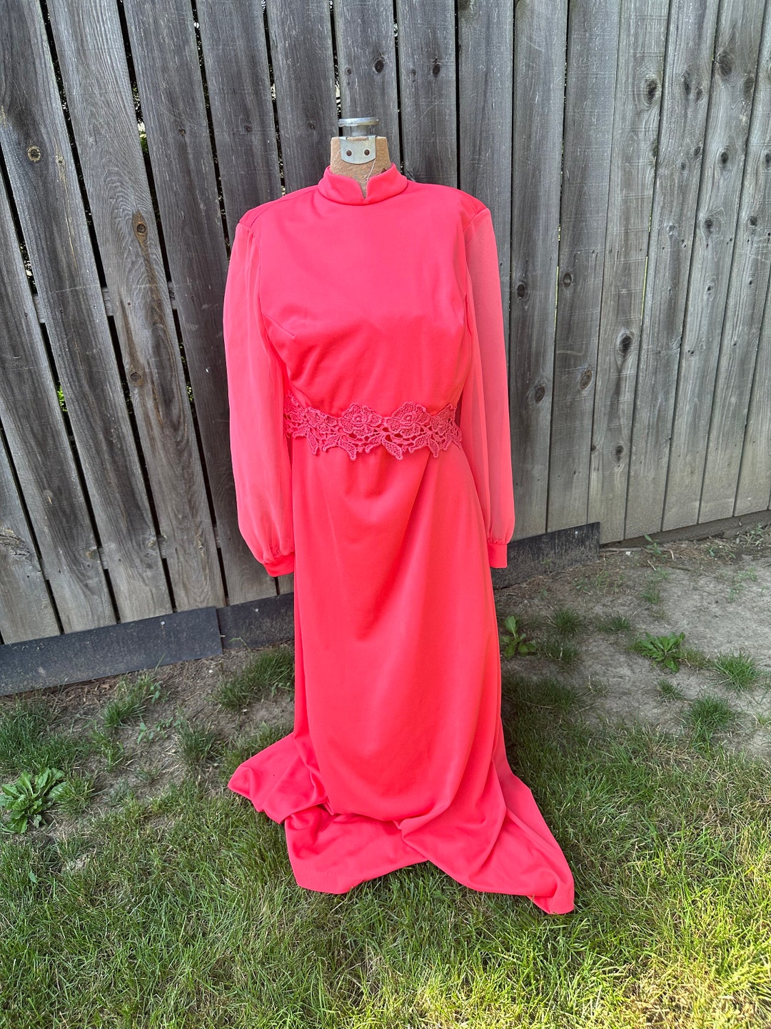 Vintage Pink Maxi Dress main image 1