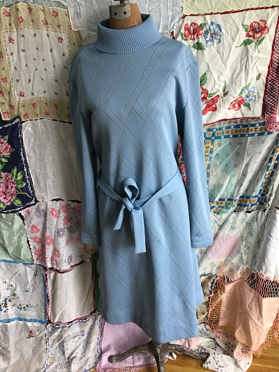 Vintage 70s polyester dress - image 1