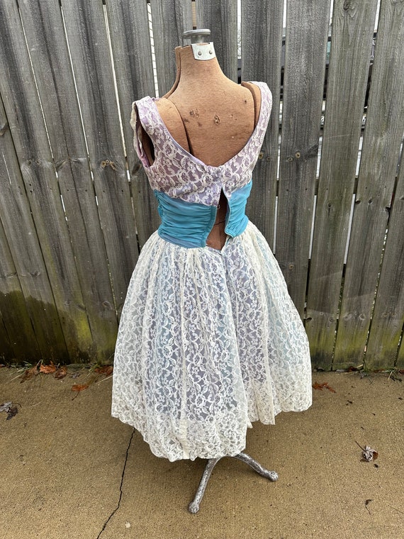 1950s Vintage Lace Prom dress - Gem