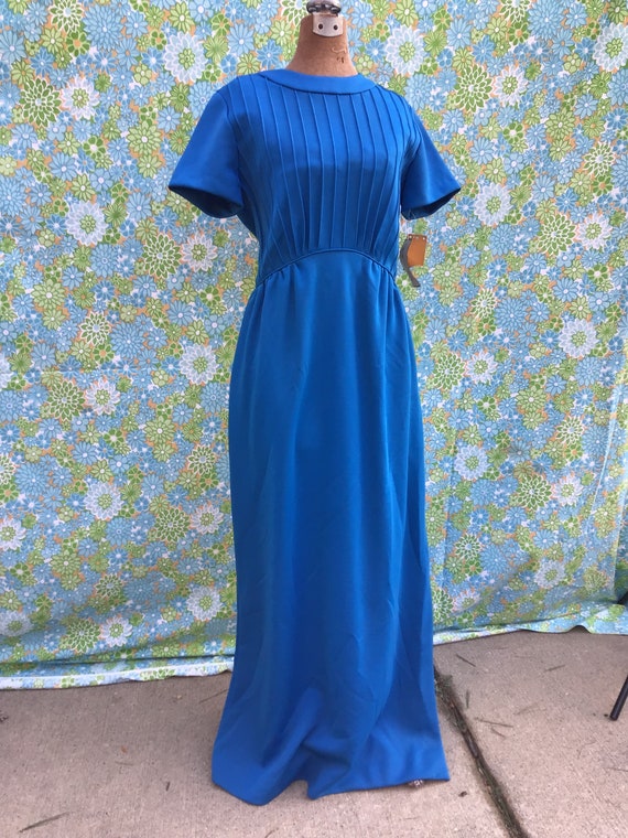 DEADSTOCK 1970s polyester vintage dress - image 5