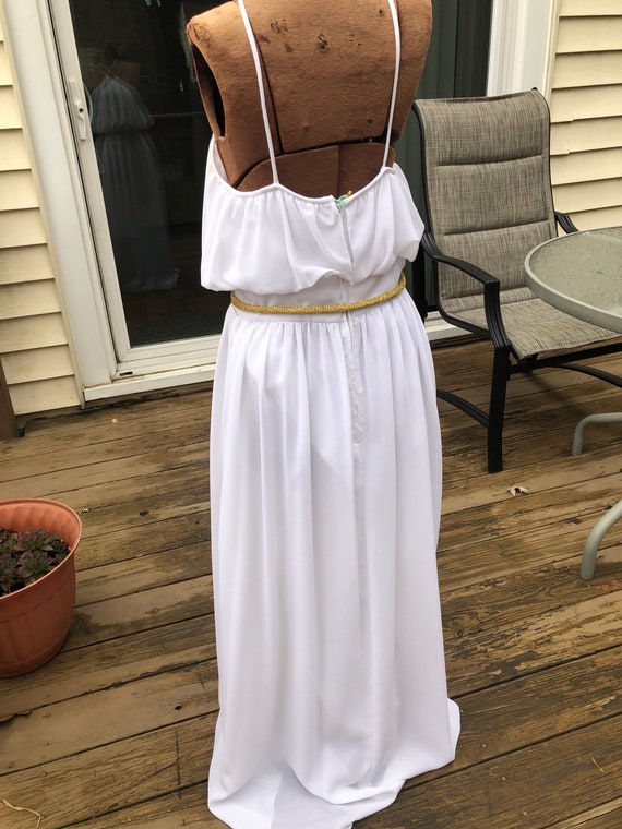 GORGEOUS Grecian style True Vintage 70s dress - image 3