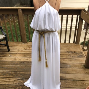 GORGEOUS Grecian style True Vintage 70s dress