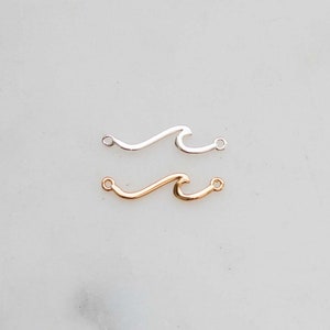 Waves Charm, Gold Filled, Sterling Silver, Permanent Jewelry Charms, Bulk  Gold Charms, Bulk Charms Silver, Wholesale Gold Charms, CH05 