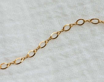 2mm figure 8 chain, 14k gold filled unfinished chain, bulk chain, footage chain, permanent jewelry, G29