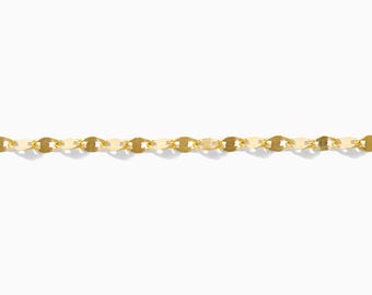2.2mm disc link chain 14k gold filled, gold chain, link chain, permanent jewelry footage bulk wholesale chain, G93