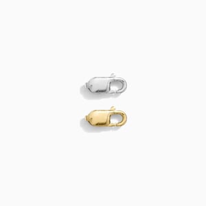 Lobster clasp, 3x8mm, gold filled, sterling silver, necklace clasp, bracelet clasp, bulk wholesale, permanent jewelry, jewelry supplies, F1