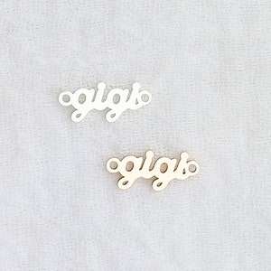 Gold Gigi Charm - Etsy