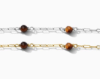 Genuine Tiger Eye Krinkle Chain 1.45mm, 14k gold filled, .925 sterling silver, permanent jewelry chain, wholesale chain, S79, G79