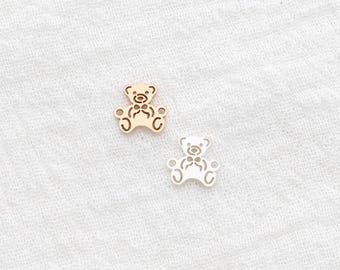 Bear Connector, 14k gold filled, sterling silver, permanent jewelry supplies, bulk connector, wholesale connector, CN415