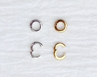 Plain circle charm enhancer, holder for necklace, circle charm holder, bulk jewelry supplies, wholesale jewelry, F11