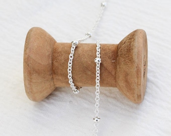 1.9mm patterned satellite chain, cable chain, 14k gold filled, silver, permanent jewelry, wholesale chain, bulk footage chain, S215, G215