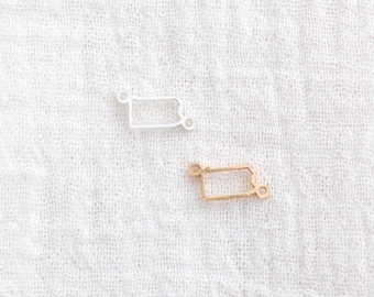 Pennsylvania State Connector, 14k gold filled, sterling silver, permanent jewelry connectors, CN431