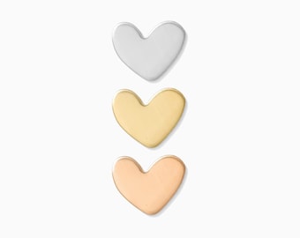Heart blank, 11x13mm, 20 gauge, stamping blank, engraving blank, sterling silver heart, 14k gold filled heart, wholesale blank, B20