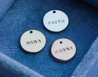 12.7mm custom charm, necklace pendant, charm bulk wholesale, disc pendant bulk, CH153