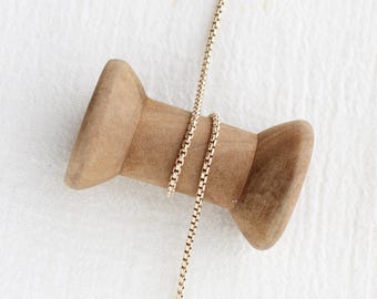 1.7mm rolo hamilton chain, 14kgold filled, unfinished chain, bulk chain, rolo chain, permanent jewelry chain spool, G194