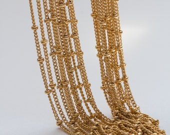 16" or 18" satellite chain, 14k gold filled, satellite chain bulk, wholesale bulk chain, gold satellite chain, chain wholesale, NC04