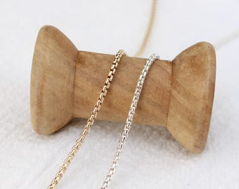 1.7mm rolo chain, 14kgold filled, sterling silver, unfinished chain, bulk chain, rolo chain, permanent jewelry chain spool, S194, G194