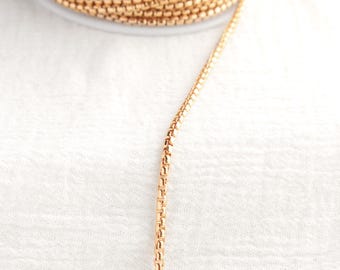 2.3mm Round Venetian Rolo Chain, 14k Gold Filled, .925 Sterling Silver, S224, G224