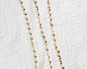 2.2mm disc link chain 14k gold filled, gold chain, link chain, permanent jewelry footage bulk wholesale chain, G93