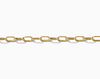 1.75mm paperclip chain, 14k gold filled, gold chain, paperclip chain, permanent jewelry footage bulk wholesale chain, G71