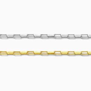 1.25mm open box chain, 14k gold filled, sterling silver, permanent jewelry chain, bulk chain, wholesale chain, footage chain, S14 G14
