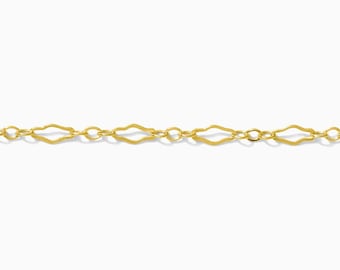 2.2mm flat diamond 1+3 cable chain, 14kgold filled, permanent jewelry chain, G221