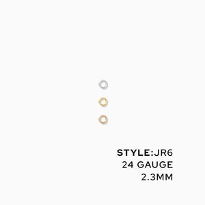 2.3mm OD 24 gauge jump rings, 14k gold filled, sterling silver, jump rings gold filled, jump rings gold fill, JR6