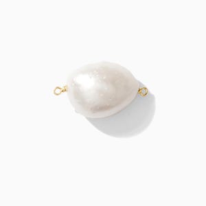 Freshwater pearl baroque shape connector, gold filled pearl connector, connector charm, gold filled wire, wholesale jewelry supplies, CN122