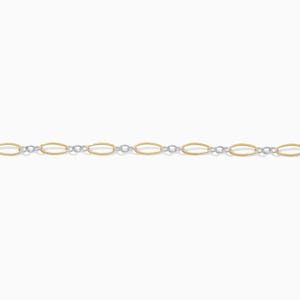 3.3mm patterned long and short mixed metal chain, 14k gold filled, sterling silver, permanent jewelry chain, spooled chain, wholesale, M218