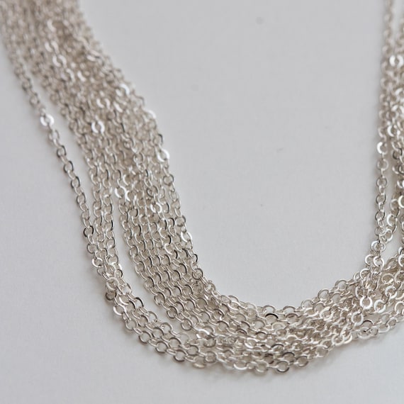 Wholesale Bulk 925 Sterling Silver Cable Chain 1.4mm - 18