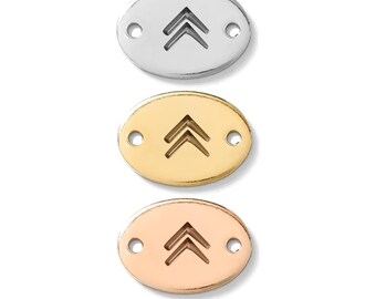 Upwards arrows connector, gold filled, rose gold filled, sterling silver, bracelet upwards arrows connector, gold filled connectors, CN01