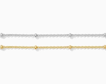 1.9mm patterned satellite chain, cable chain, 14k gold filled, silver, permanent jewelry, wholesale chain, bulk footage chain, S215, G215