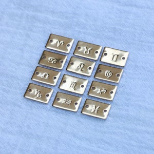 Sternzeichen Mini gestempelte Verbinder, gold filled, Sterling Silber, SKN508