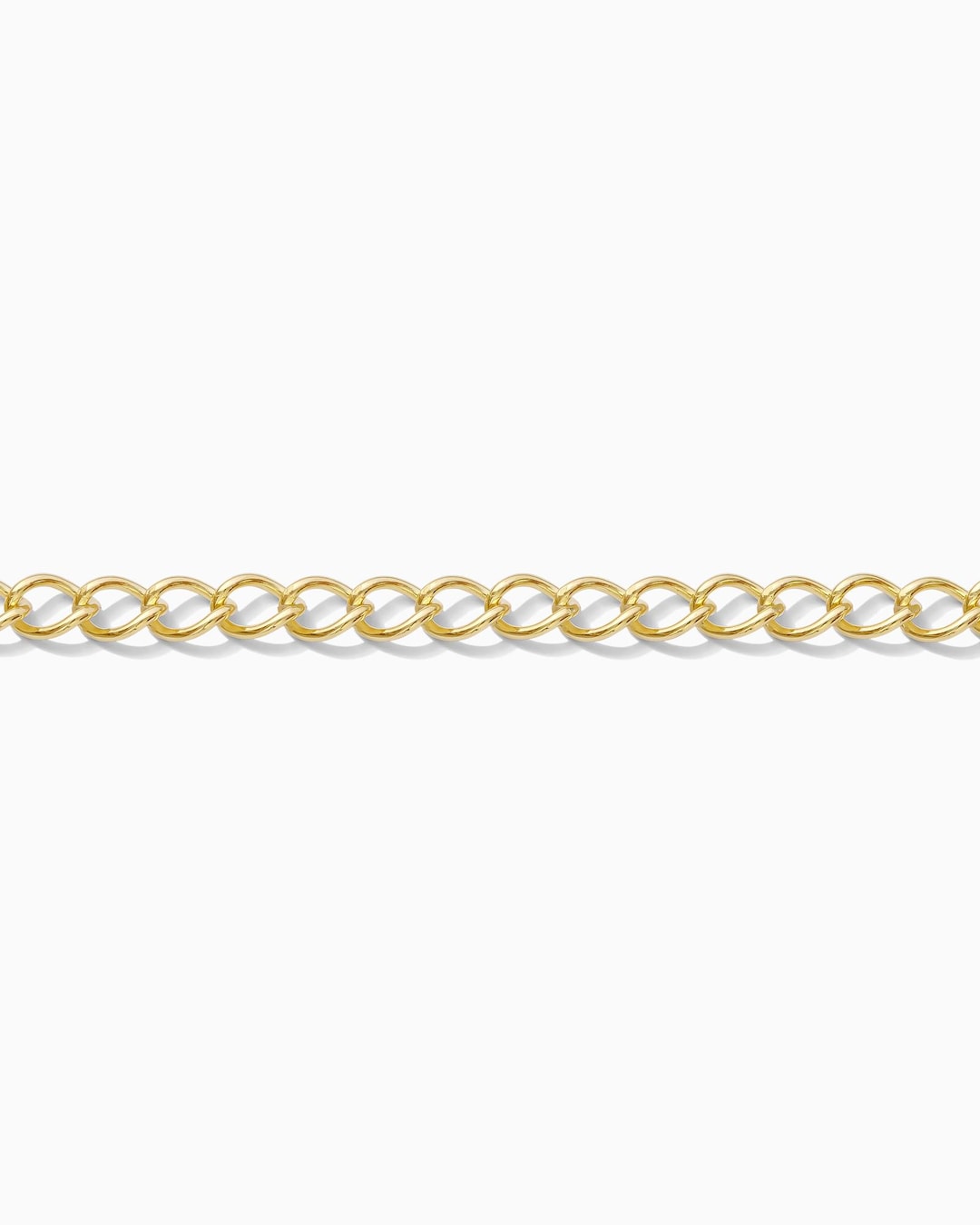 4.8mm Curb Chain, 14k Gold Filled, Permanent Jewelry Chain, Bulk