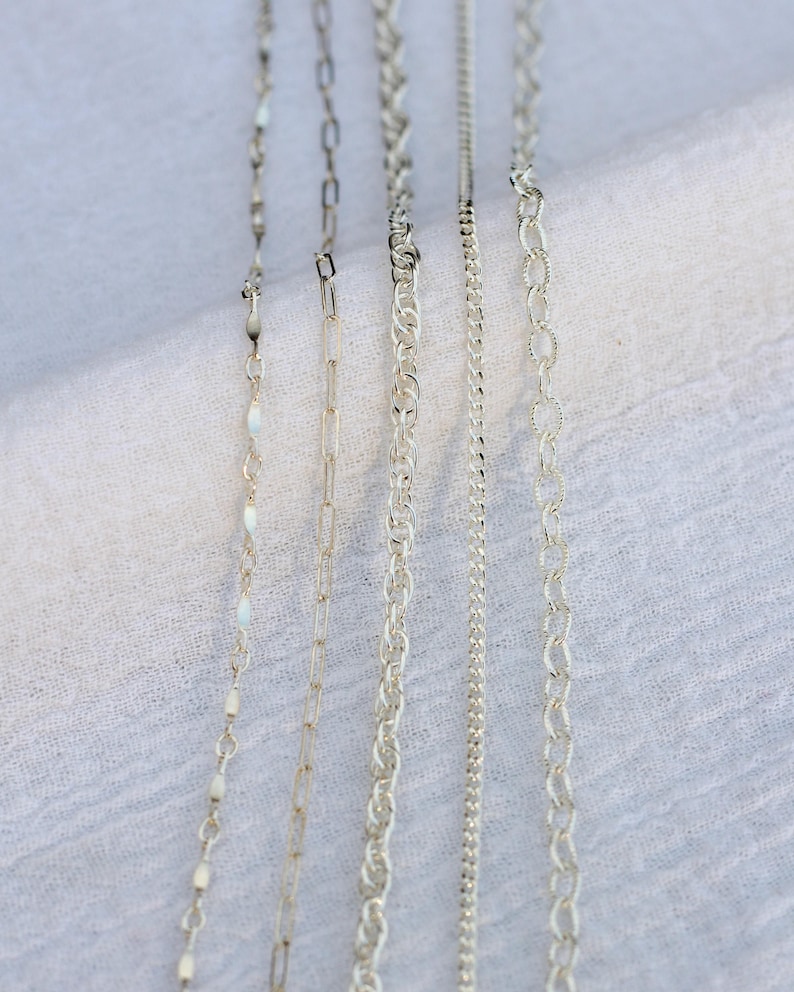 Chain Starter Pack, 3ft. of Our Best-selling Chains, Sterling Silver ...
