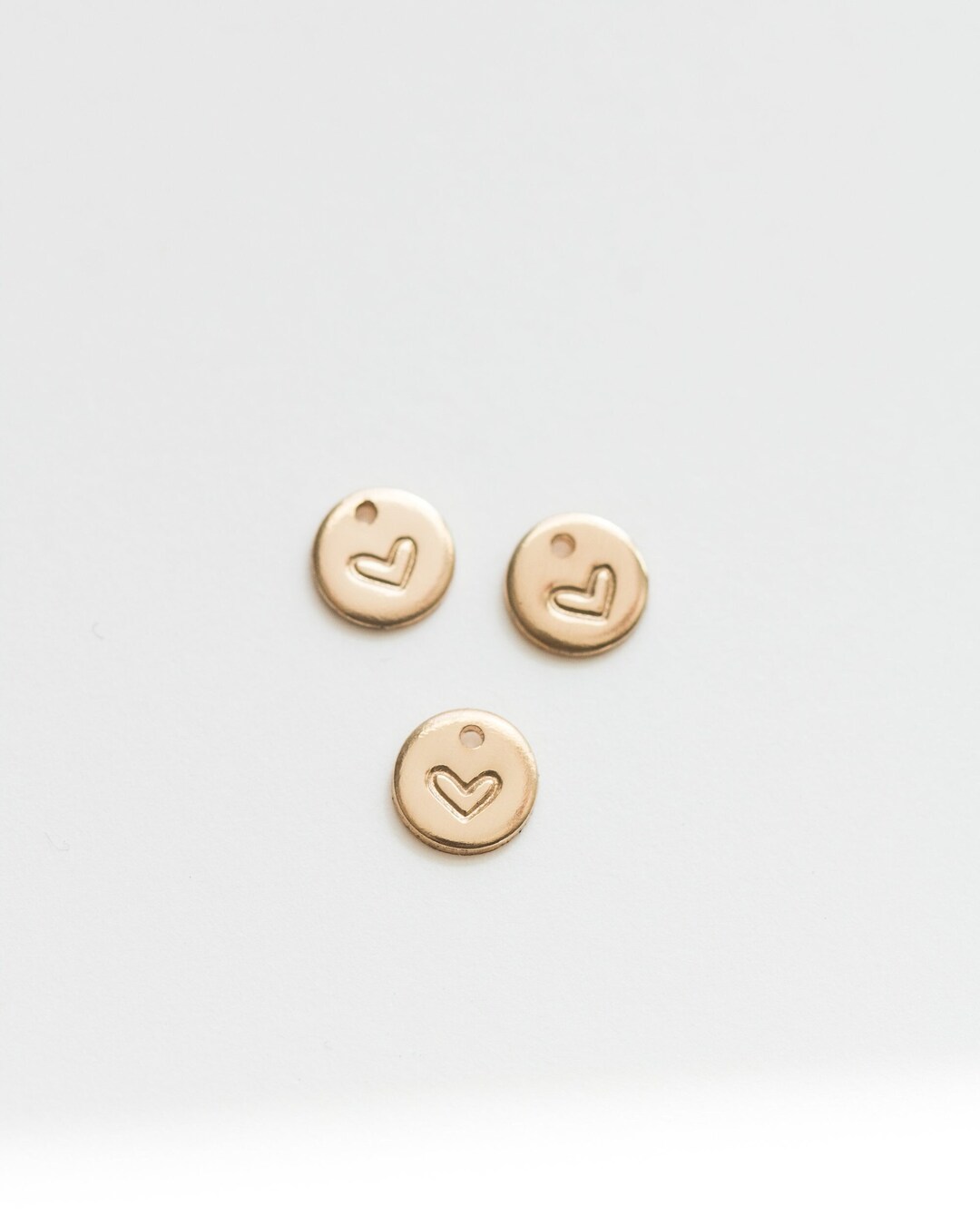 Heart Charm Permanent Jewelry Charms 14k Filled Charms Bulk Etsy