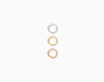 5mm OD 20.5 gauge jump rings, 14k gold filled, sterling silver, 14k rose gold filled, jump rings gold filled, jump rings gold fill, JR7